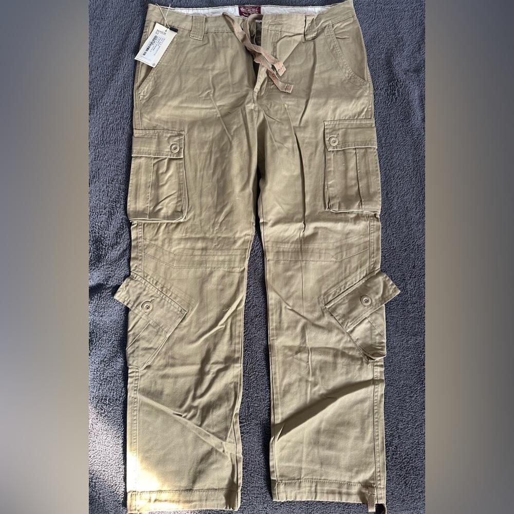 Men khaki Match Cargos